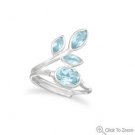 Multishape Blue Topaz Ring