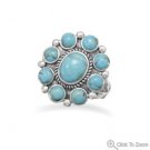 Oxidized Turquoise Ring
