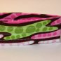 Green & Pink Circle Keyfob Wristlet