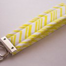 Yellow Stripe Key Fob Wristlet