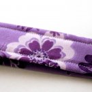 Purple Flower Key Fob Wristlet