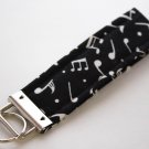 Music Note Key Fob Wristlet