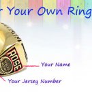Custom: Championship Ring Customization--name and jersey number custom service