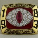1983 Washington Redskins NFC National Football Conference Championship Rings Ring