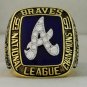 1991 Atlanta Braves NL National League World Series Championship Rings Ring