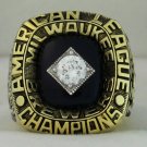 1982 Milwaukee Brewers AL American League World Series Championship Rings Ring