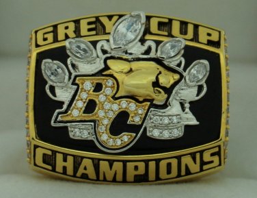 2006 BC Lions Grey Cup  Championship Rings Ring