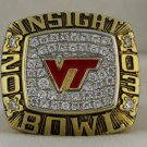 2003 VT Virginia Tech NCAA Insight Bowl Championship Rings Ring