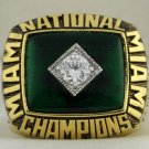 1987 Miami Hurricanes NCAA National Championship Ring