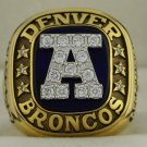 1986 Denver Broncos  AFC American Football Conference Championship Rings Ring