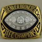 1989 Denver Broncos AFC American Football Conference Championship Rings Ring