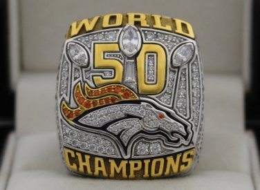 2015 Denver Broncos Super Bowl Championship Rings Ring