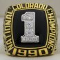 1990 Colorado Buffaloes NCAA National Championship Rings Ring