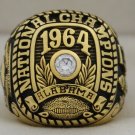 1964 Alabama Crimson Tide National Championship Rings Ring