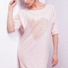 Pale Pink Heart Tunic Dress SIZE UK 24/26