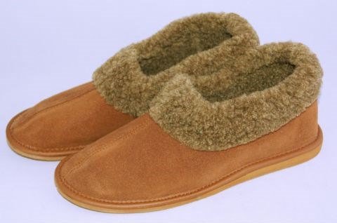 Women's Suede Leather Sheep's Wool Slippers SIZE UK 7