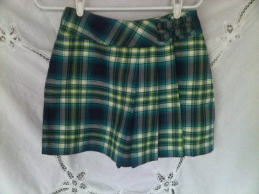 Limited Too Plaid Skort Skirt Shorts 14