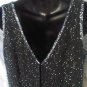 Sleeveless Little Black Dress JMD New York S Sequined V Neck Cocktail Dress