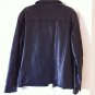 Calvin Klein 100% Genuine Leather Zip Coat Black Jacket Moto Style M Motorcycle