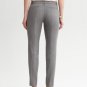 Banana Republic BR Monogram Slim Crop Pant Side Ankle Zip Sheen 6 Navy Blue