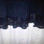 Abercrombie & Fitch Embroidered Boho Tank Top Navy Blue Lace L