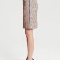 Banana Republic Woven Tweed Skirt Blood Orange 14 Plus Size