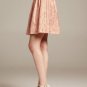 Banana Republic BR Monogram Full Metallic Lace Skirt Bronze 6
