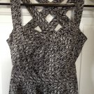 NWOT Victoria's Secret Moda International Printed Criss Cross Strap 2 Blurred Zebra
