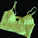 Victoria's Secret Beach Sexy Long Line Lemon Yellow Strappy Triangle Bikini Top S