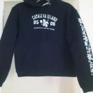 Catalina Islands Surf Apparel Navy Blue PRESHRUNK Long Sleeve Pullover Hoodie S