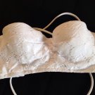 Victoria's Secret Corset Boned Velvet Bra 32C Nude Red Sexy Black