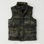 NWT Abercrombie & Fitch Camouflage Down Fill Puffer Vest XS