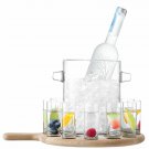 Brand new LSA International Collection Vodka Serving Set and Oak Paddle Clear