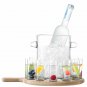 Brand new LSA International Collection Vodka Serving Set and Oak Paddle Clear