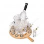 Brand new LSA International Collection Vodka Serving Set and Oak Paddle Clear