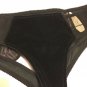 NWT Victorias Secret SEXY Cut out BLACK Mesh Panty Bow S Small