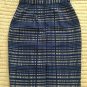 NWT Banana Republic Pencil Skirt White Blue 0 Petites