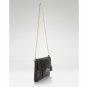 New Diane Von Furstenberg DVF Handbag Nappa Lambskin Leather Gold Chain Link
