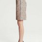 NWT Banana Republic Woven Tweed Skirt Blood Orange 14 Plus Size