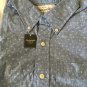 NWT ABERCROMBIE & FITCH MEN A&F Muscle Fit Button Up Shirt Blue L