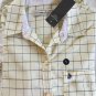 NWT ABERCROMBIE & FITCH A&F Oxford Light Yellow Stripe Button Down Shirt S