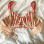 NWT Victoria's Secret Very Sexy Velvet Boned Bra set 32C S Red Black RARE