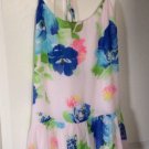 NWT Abercrombie & Fitch Mini White Dress S Floral Halter Cross-back Spring