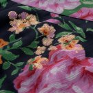 NWT Abercrombie & Fitch Mini Skirt Gold foil 8 Blues Pinks Floral