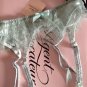 Agent Provocateur Silk Lace Snowberry Ice Blue Garter Belt Suspender S/ 2 $190+