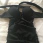 Victoria's Secret Tankini Top Ruched Black Convertible 32B Multi-way
