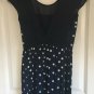 NWT Abercrombie & Fitch Polka Dot Dress Small Navy White Cocktail Low Back Retro