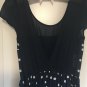 NWT Abercrombie & Fitch Polka Dot Dress Small Navy White Cocktail Low Back Retro