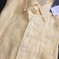 NWT Abercrombie And Fitch A&F Yellow Linen Shirt Button Down L Large