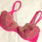 NWT Victoria's Secret Lace Half Push Up Bra 34D Pink